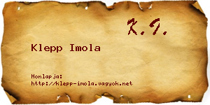 Klepp Imola névjegykártya